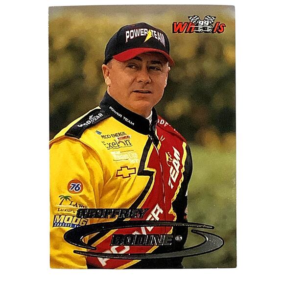 Geoffrey Bodine, Sponsor: Power Team Card 3, 1999 Wheels NASCAR Winston Cup, NM+ - Picture 2 of 4